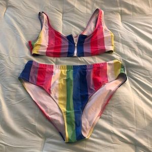 Two piece rainbow set